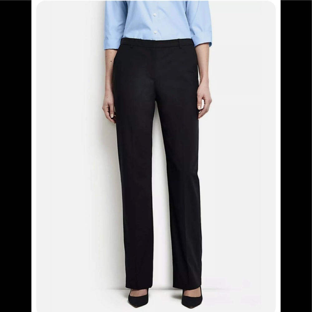 Lands' End Washable Wool Plain Comfort Trousers